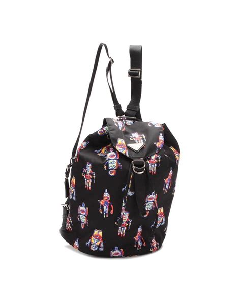 prada robot print backpack|Prada Robot.